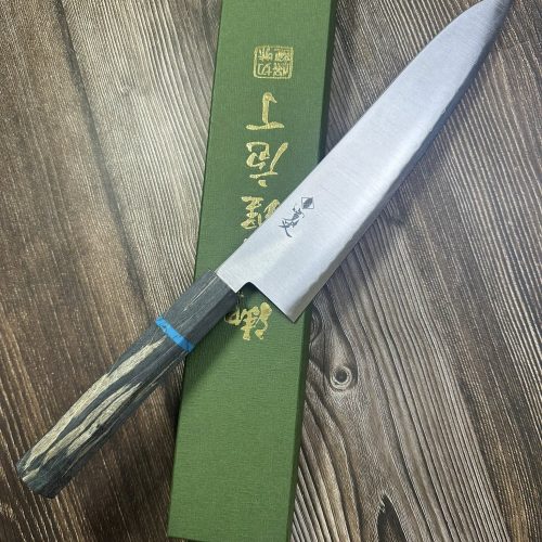 Gyuto 240mm aogami super ốp không rỉ 
