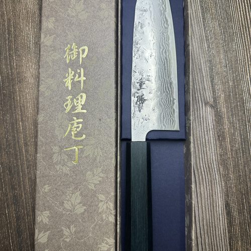 Santoku thép Thuỵ Điển Nashi damacus