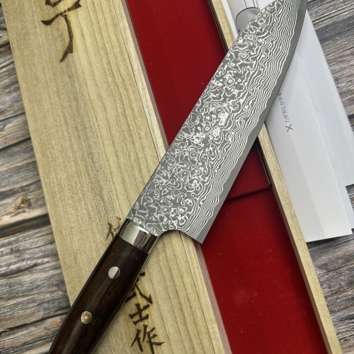 Santoku 180mm Takeshi saji damacus black