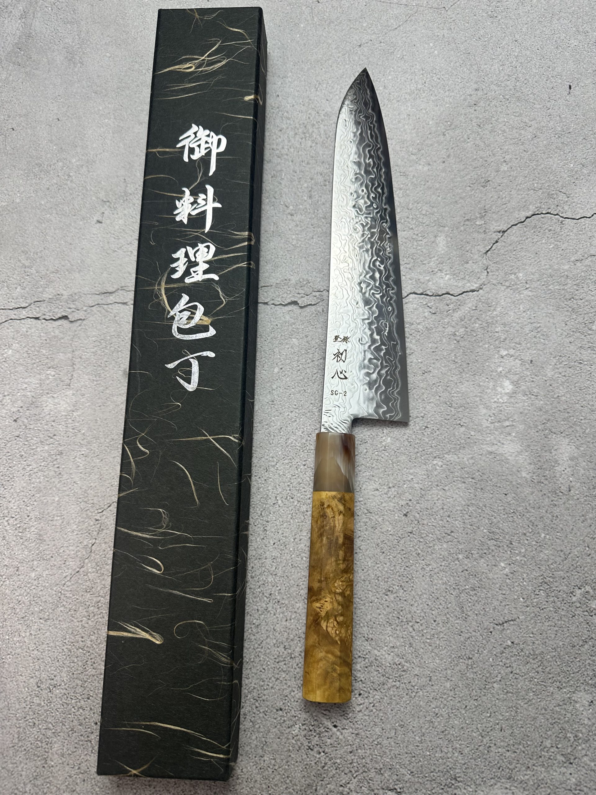 gyuto 240mm damacus Thép bột sg2