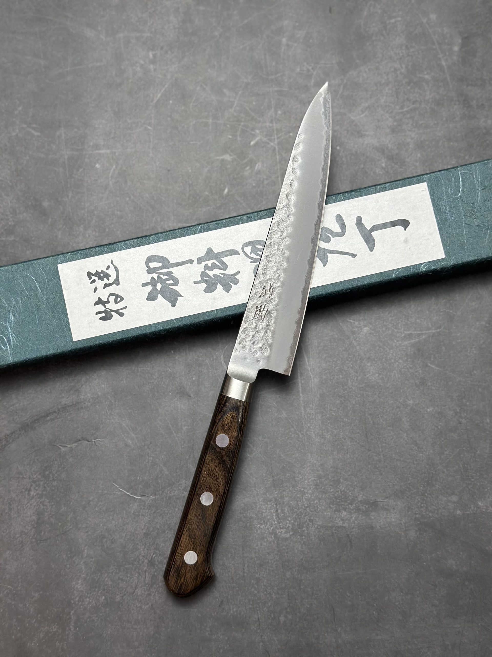 Petty 135mm Tsuchime aogami super ốp k rỉ